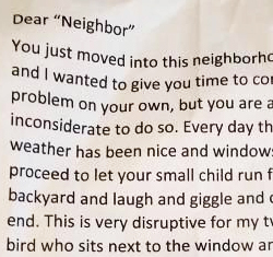 Dear Neighbor